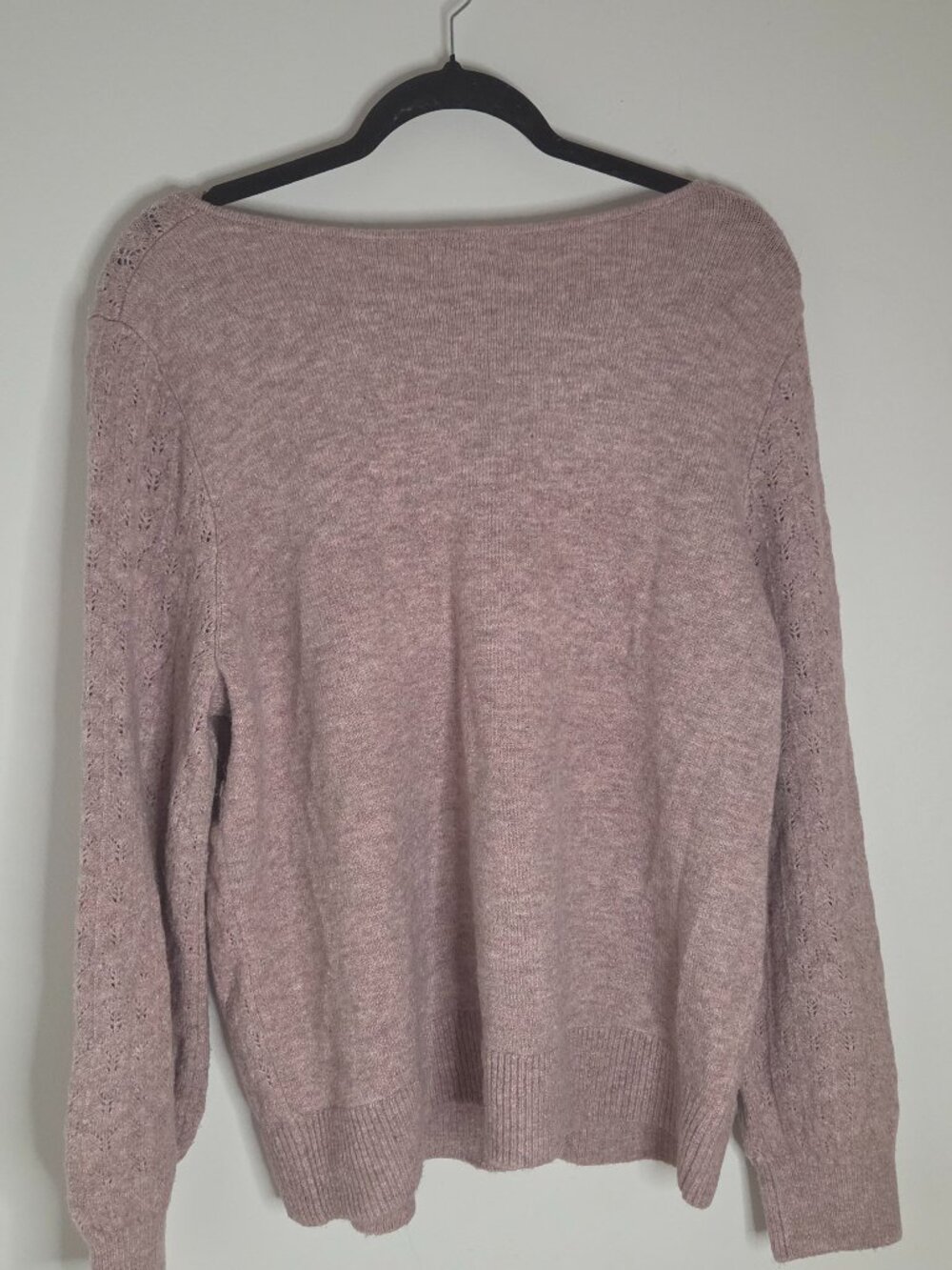 V-Neck Pink Sweater - Picture 3 of 7